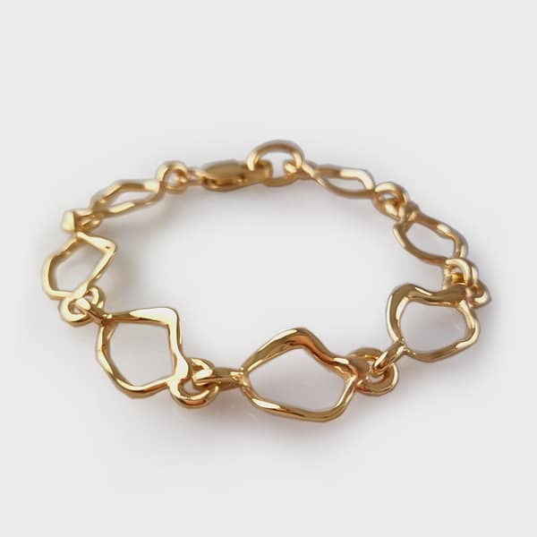 Totorere - shell Link bracelet - Gold